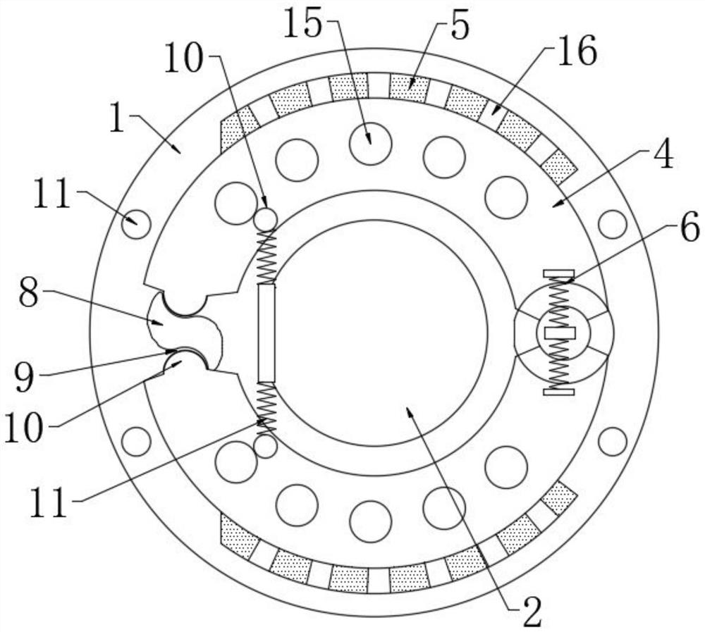 A single shoe pin brake