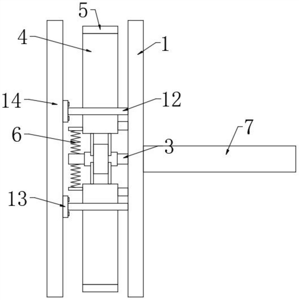 A single shoe pin brake