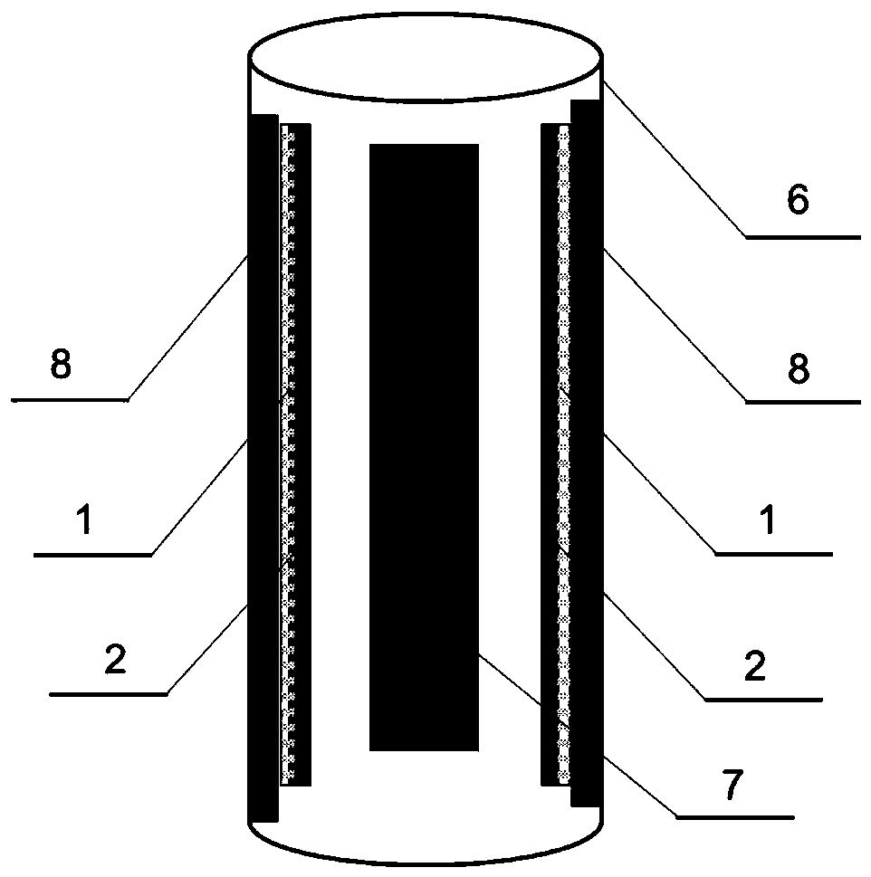 Water distribution and catalysis integrated falling film discharge plasma water treatment device