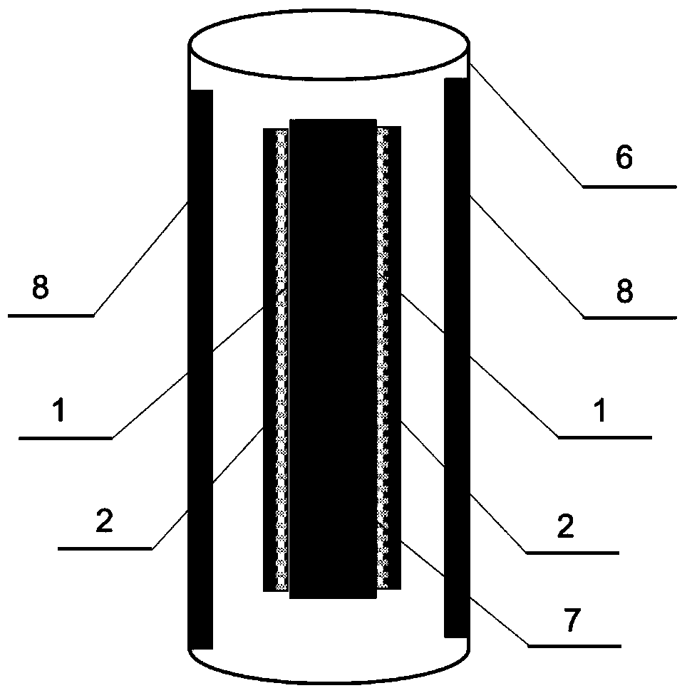 Water distribution and catalysis integrated falling film discharge plasma water treatment device