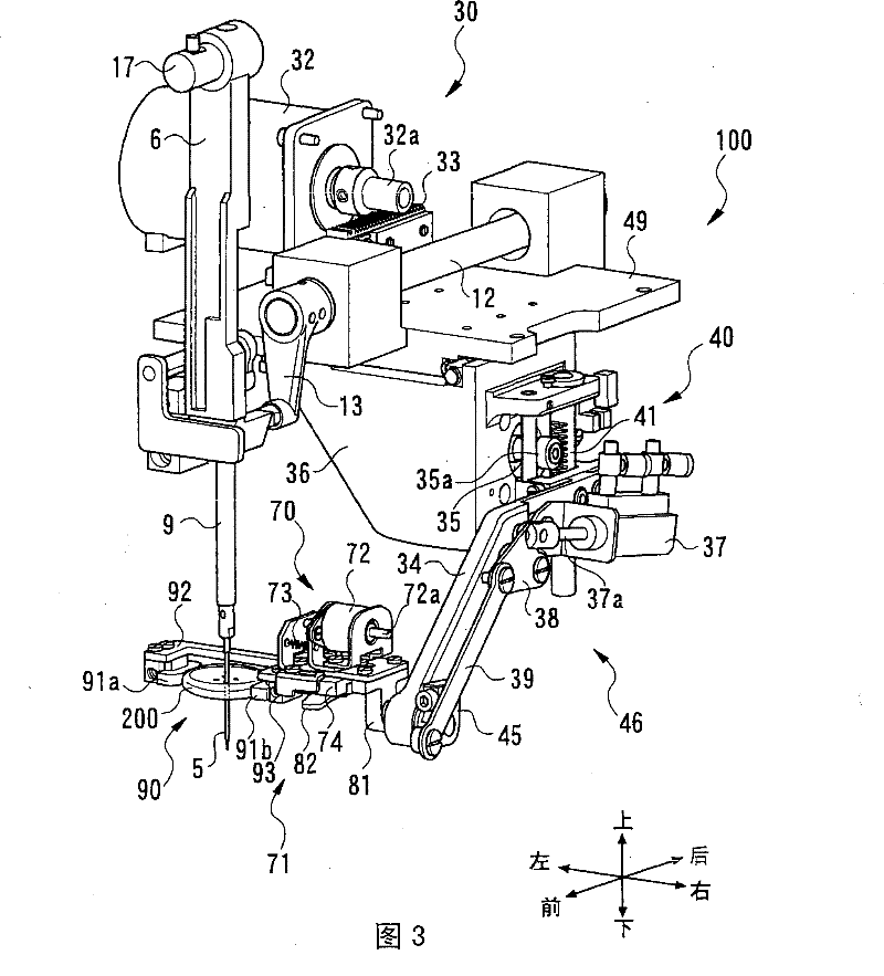 Sewing machine for buttoning