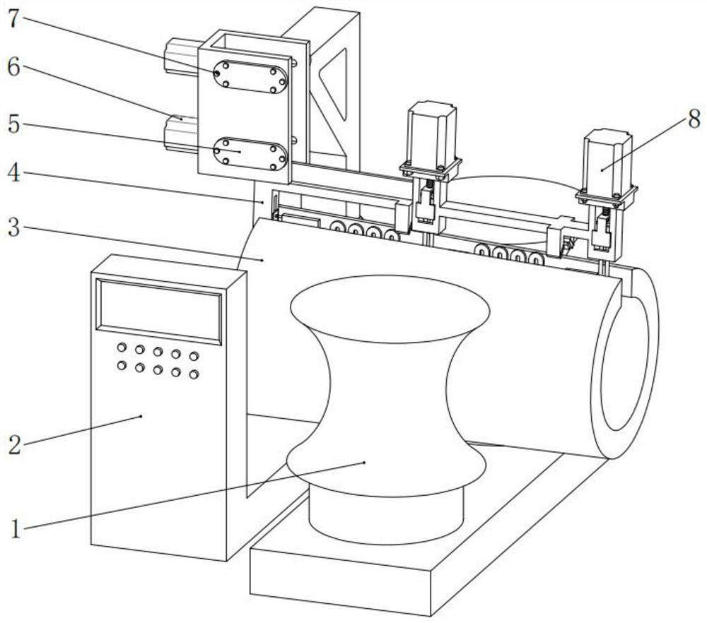 Thick-wall pipe lateral induction straight seam welding device and method