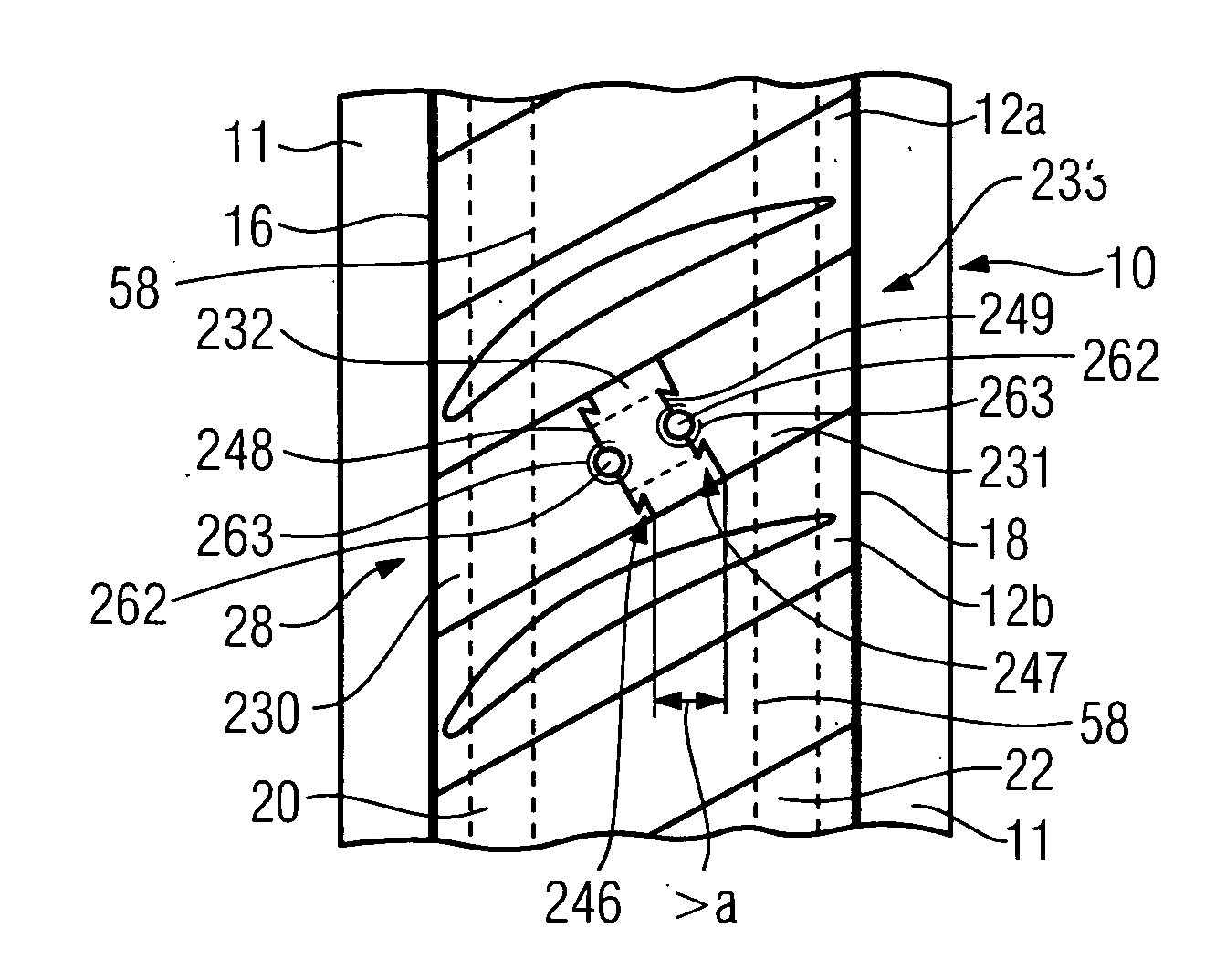 Locking Sub-Assembly for Closing The Remaining Gap Between The First and The Last blade of a Blade Ring Which Are Inserted in a Circumferential Groove of a Turbomachine, and Corresponding Turbomachine