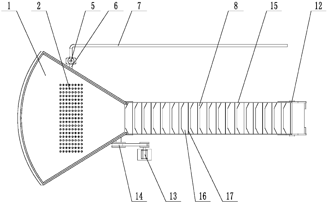 Dining waste oil distillation residue conveying device