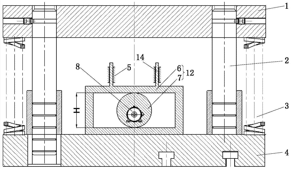 Mechanical auxiliary vibration mold device