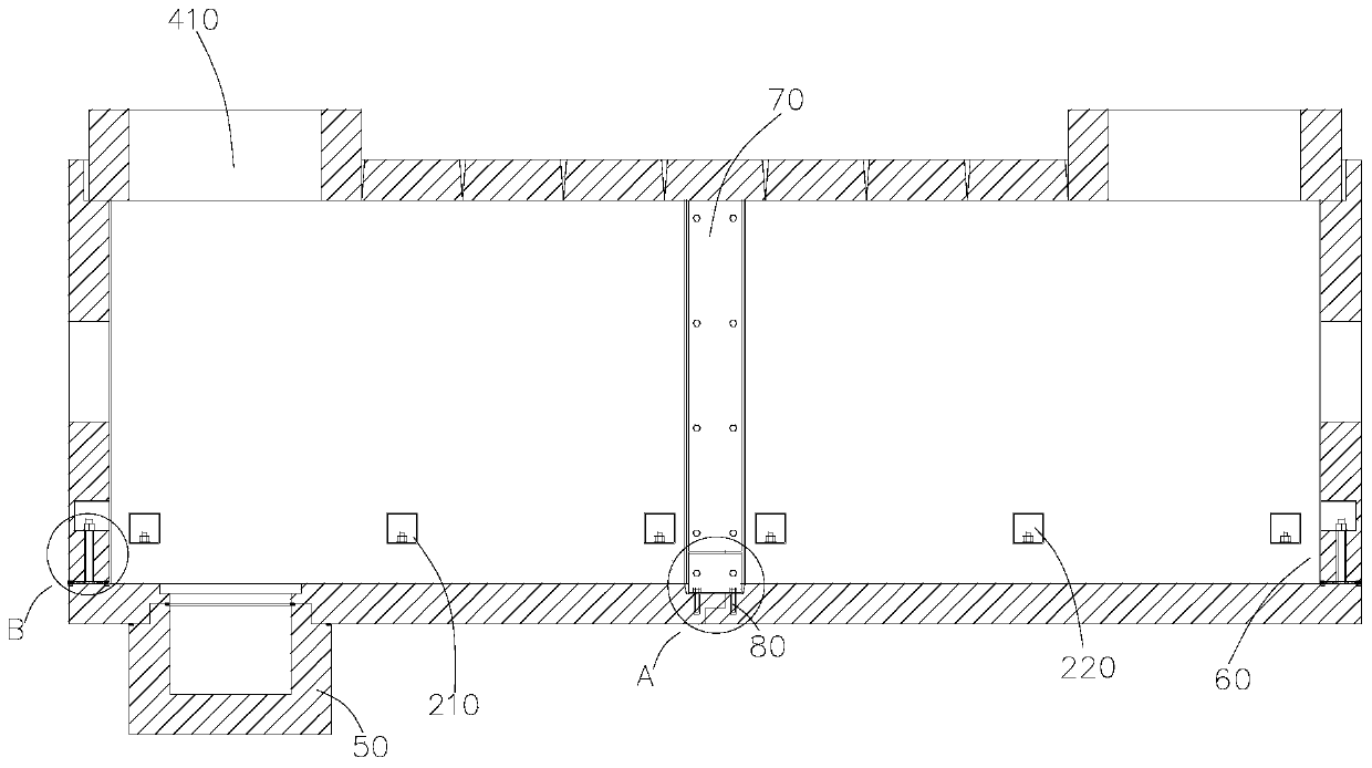Prefabricated type cable pit and construction method thereof