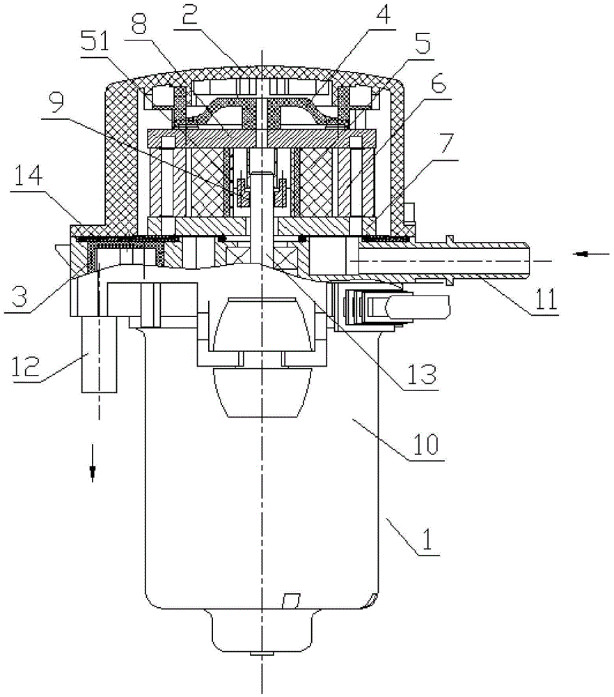 Double-acting vacuum pump