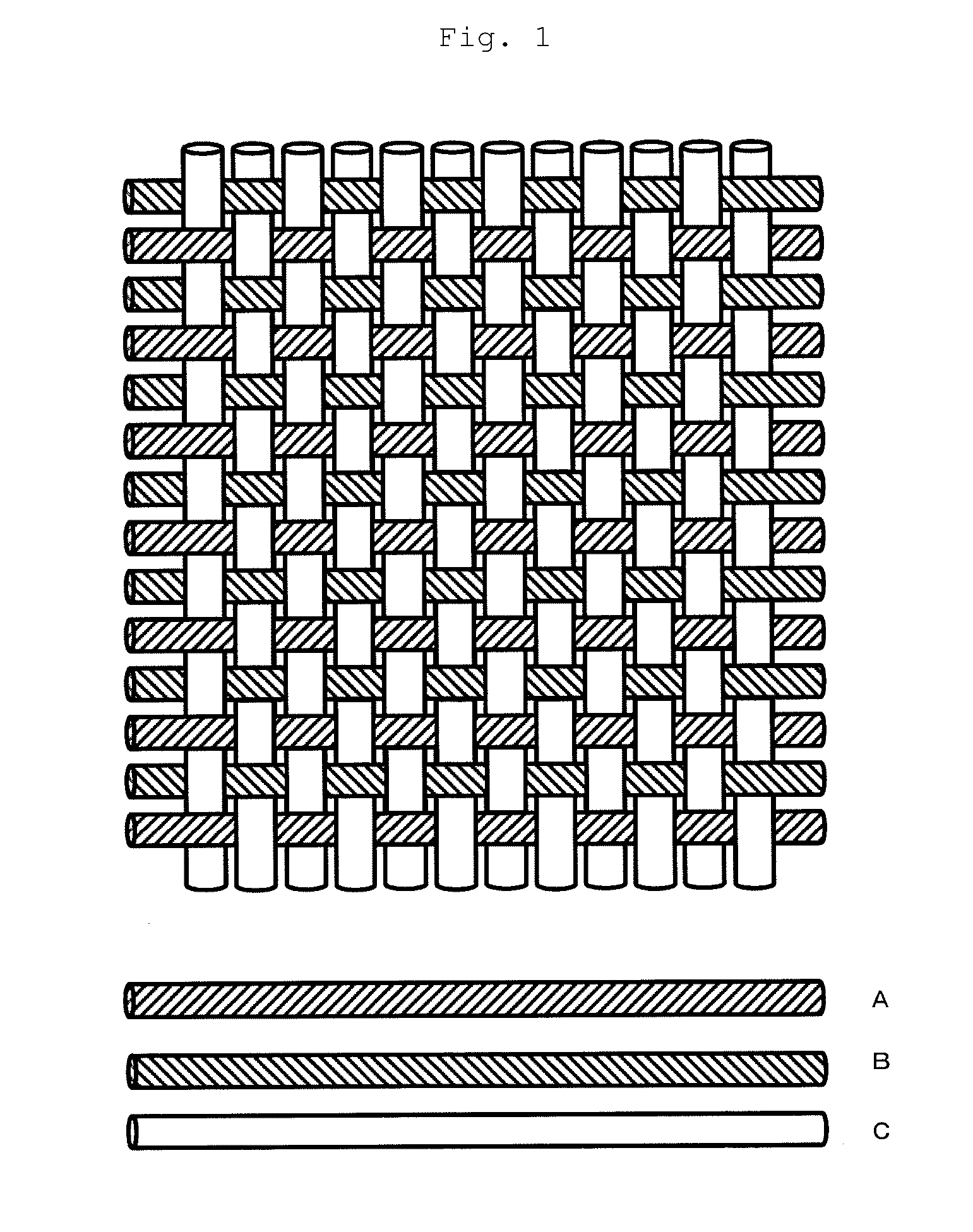Transducer including fibers and outputting and inputting an electric signal
