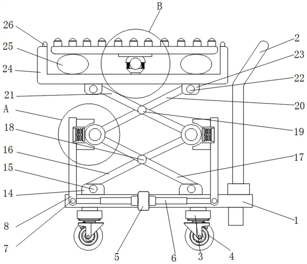 Logistics carrying platform protection mechanism capable of preventing platform from being damaged