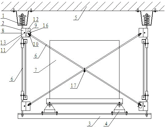 Suspension vibration isolation structure