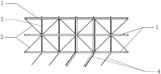 A combined installation method of steel structure roof purlins and support rods for industrial workshops