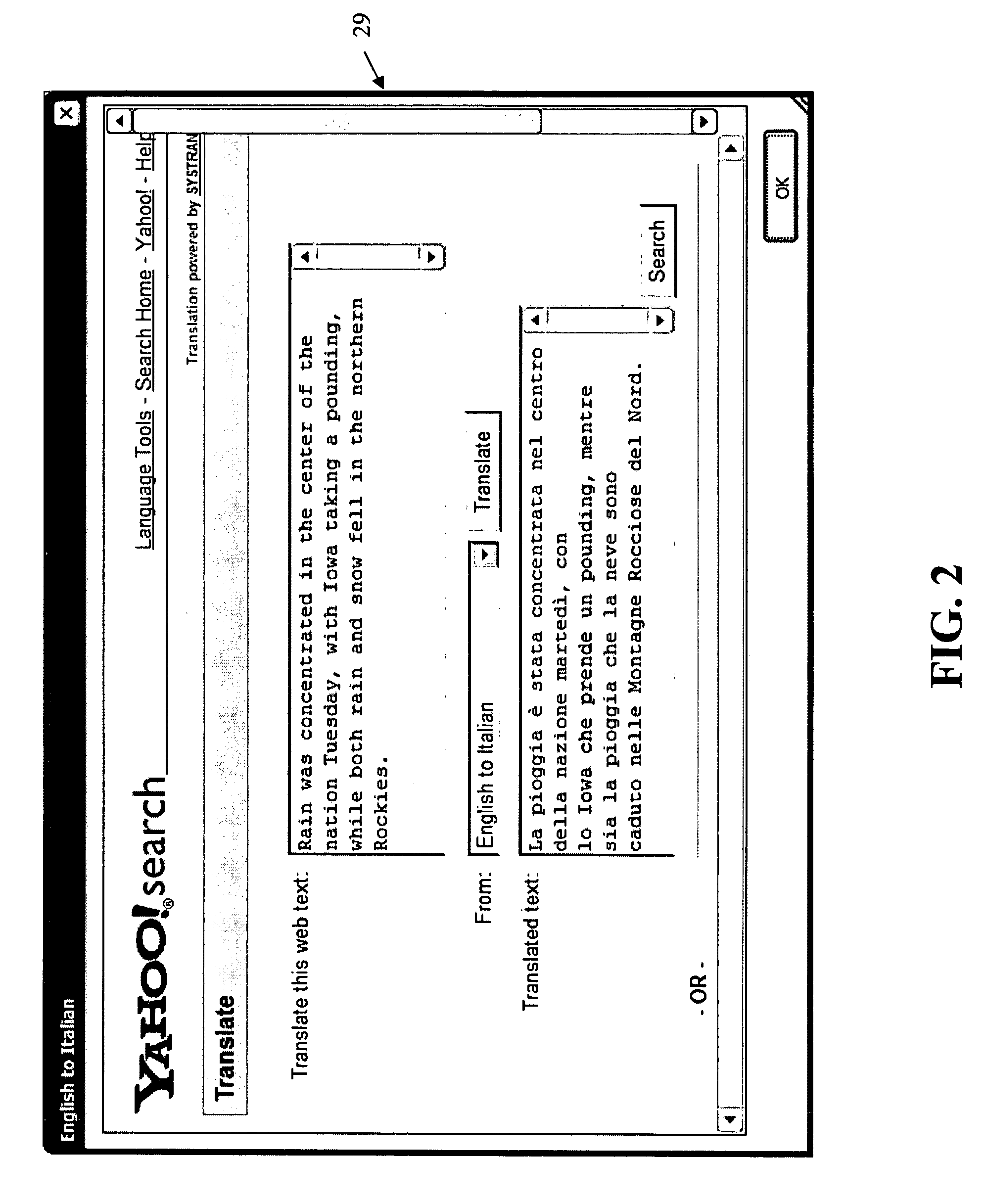 Systems and methods for language translation in network browsing applications
