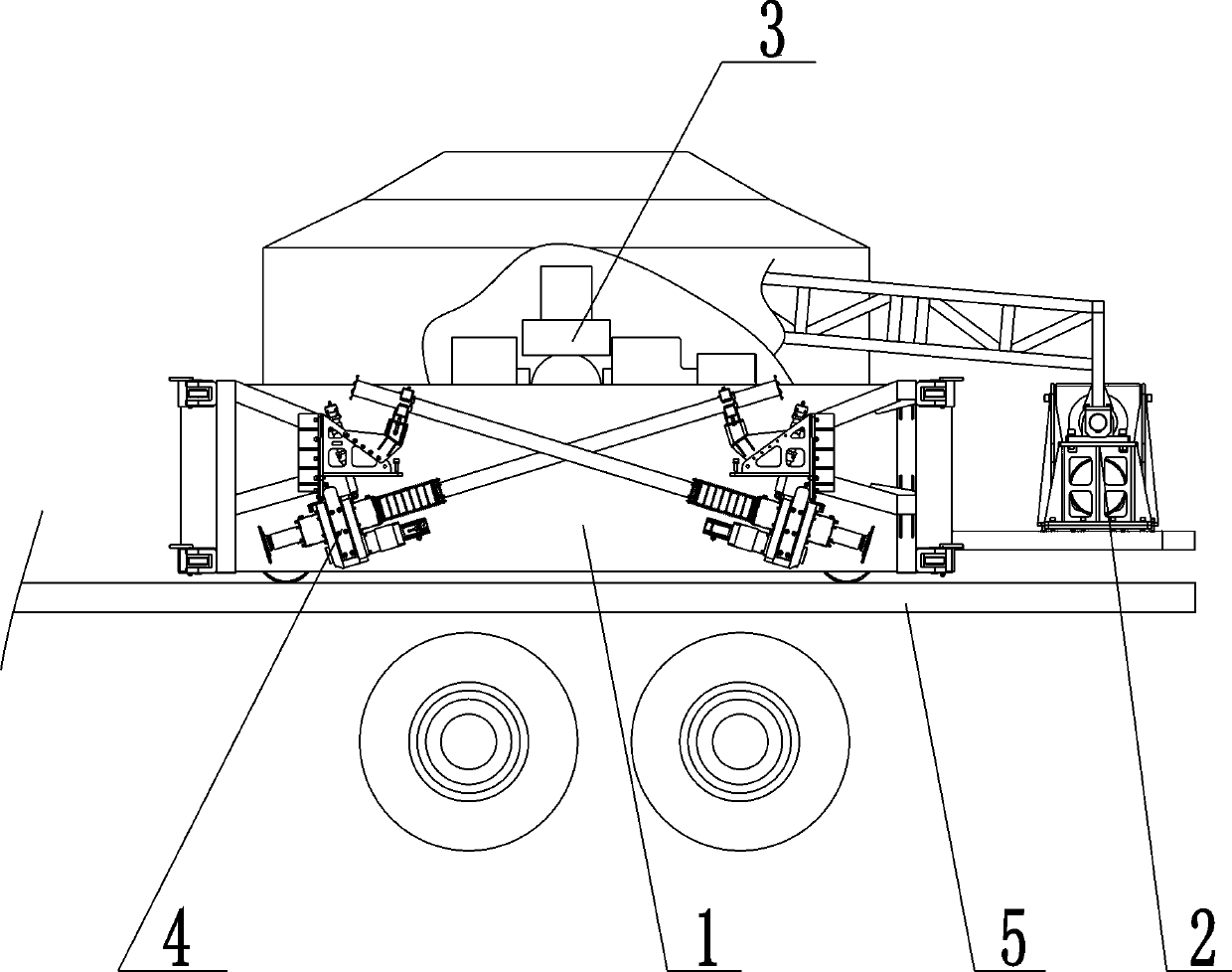 Vehicle-mounted theodolite cabin for theodolite carrier vehicle
