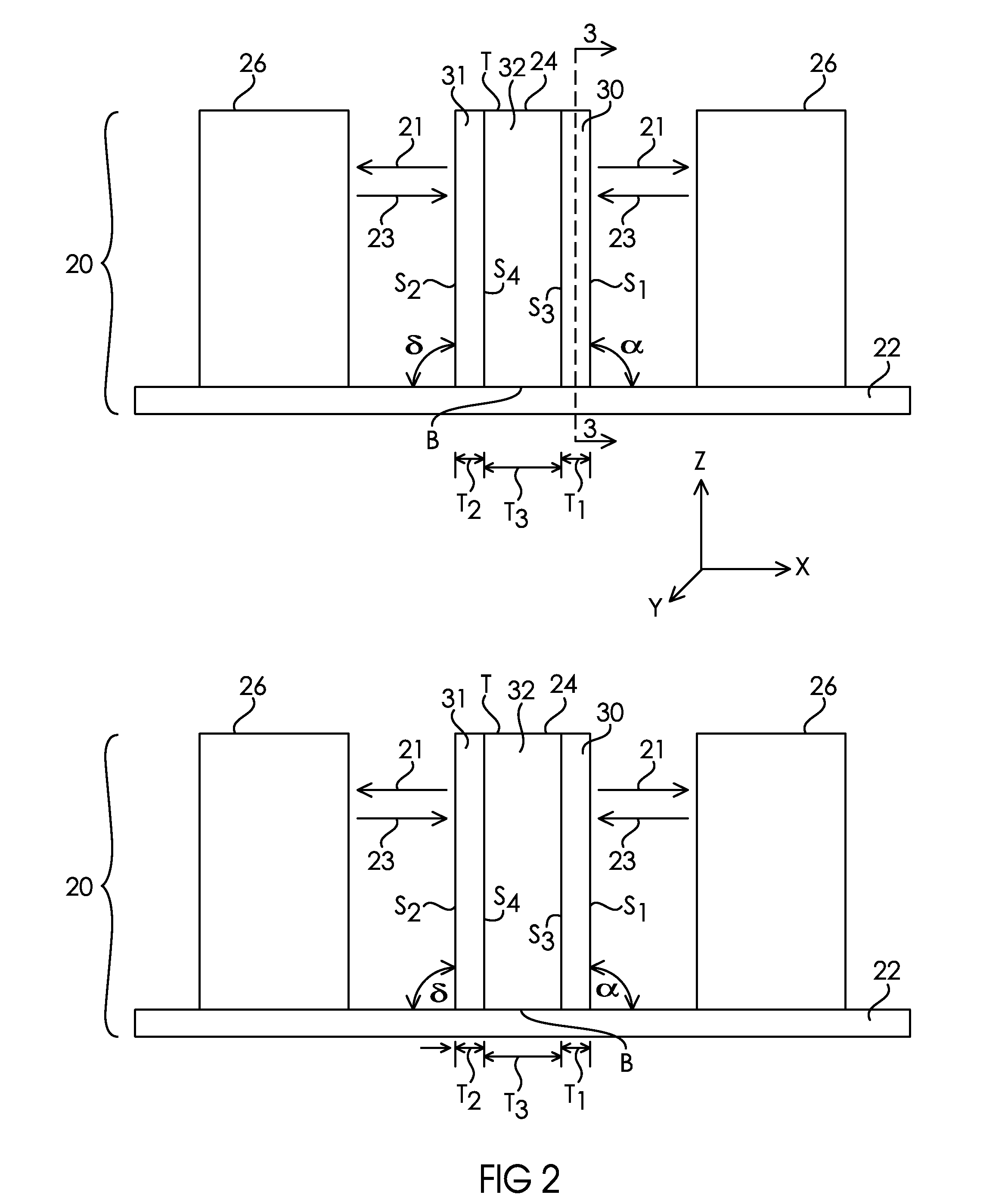 Microstructured electrode structures