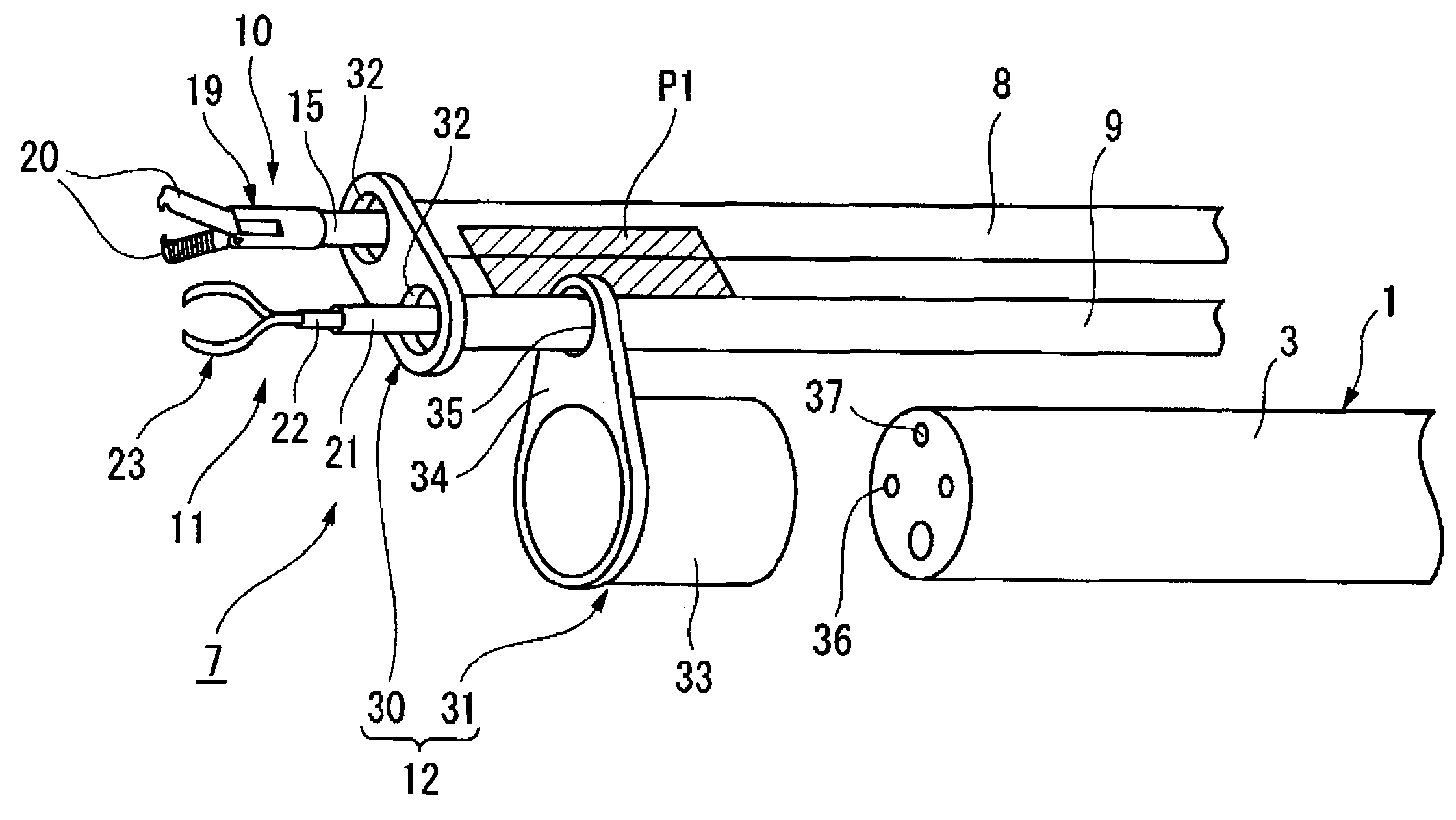 Endoscopic treatment instrument, endoscopic treatment system and supporting adaptor