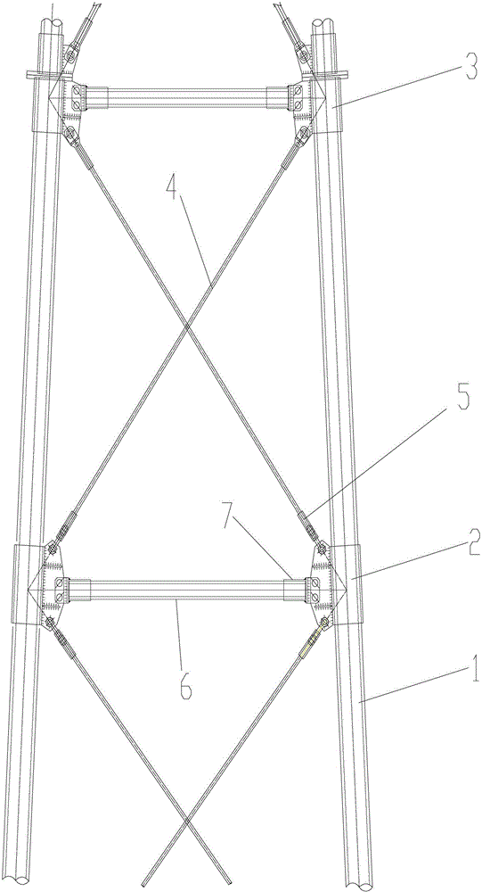 Lattice insulation power transmission tower