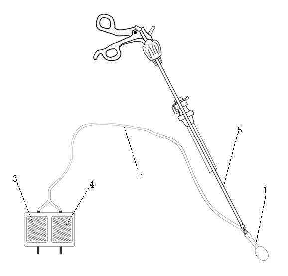 Built-in aspirator for laparoscope operation