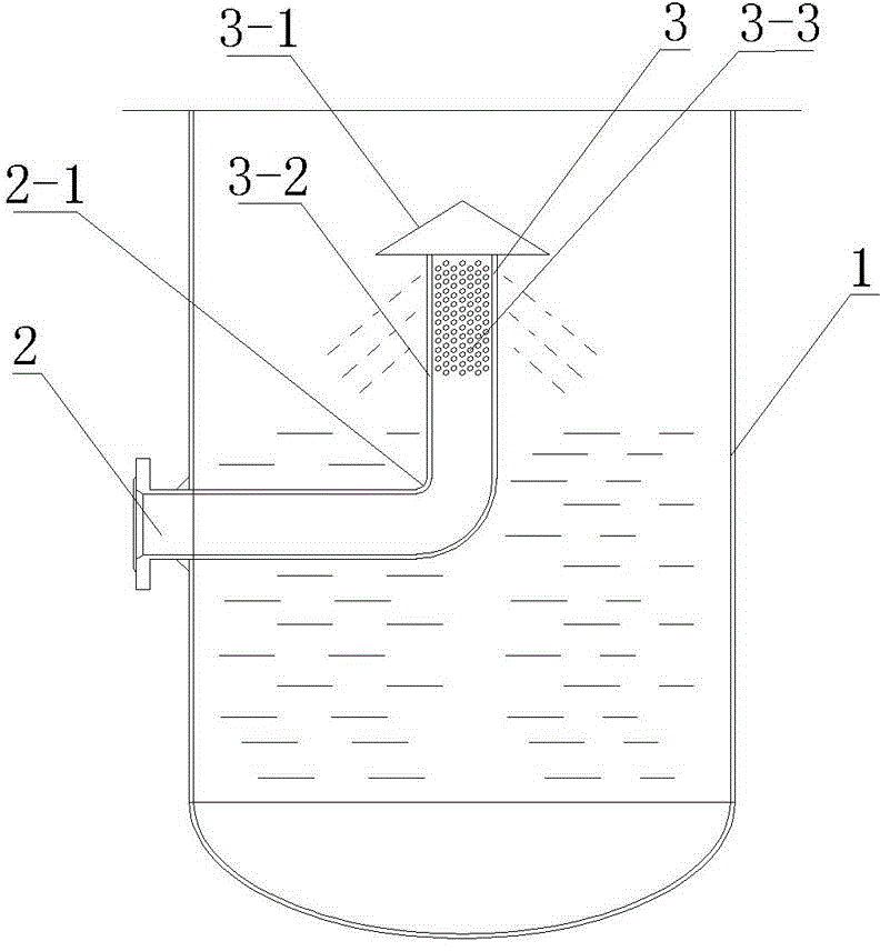 Evaporator separator material distributing foam-removing device