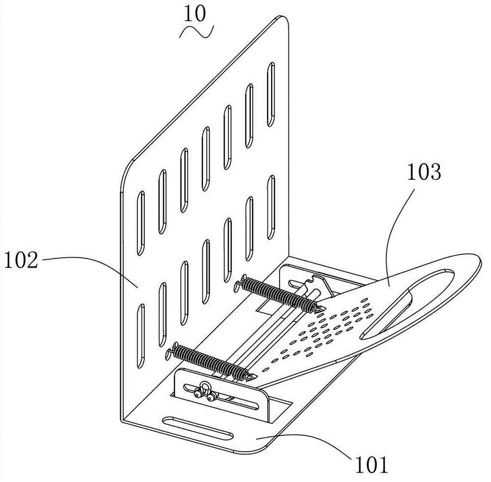 Clamping device and wiring box using the same