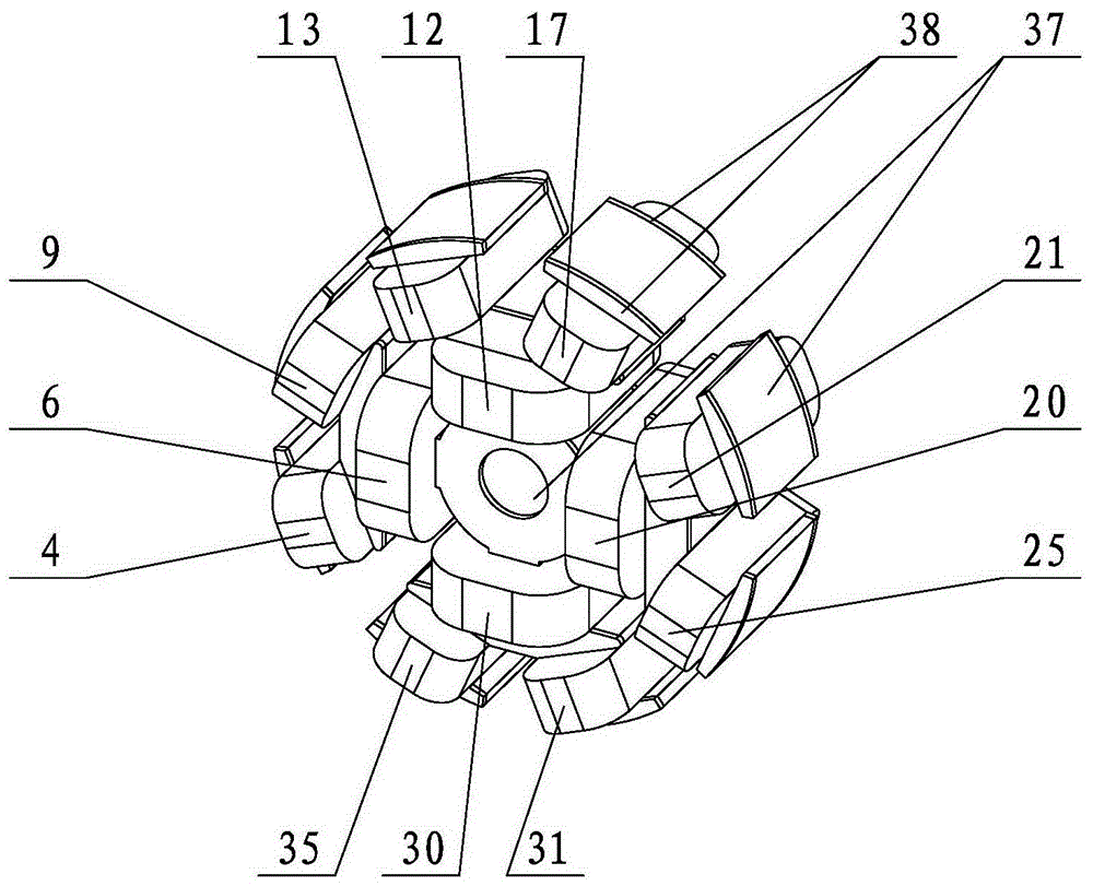 Split pole-changing variable-speed outer rotor asynchronous motor