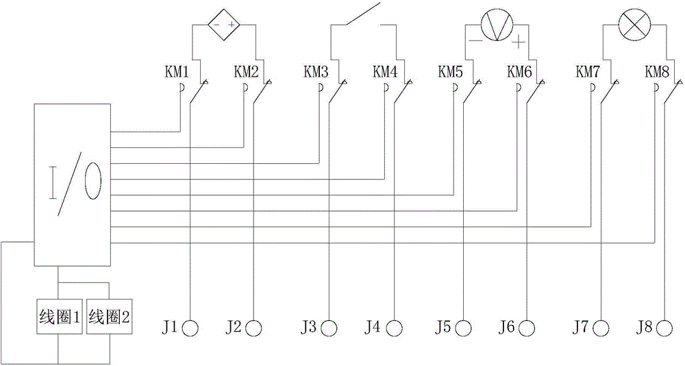 Practical training device capable of detecting wiring correctness of circuit automatically