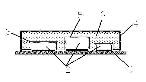 Packaging structure for integrated circuit chip