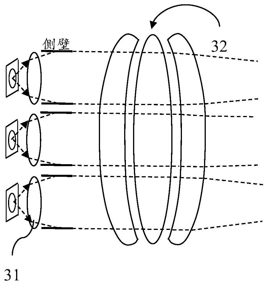 Headlight optical system and lamp using same