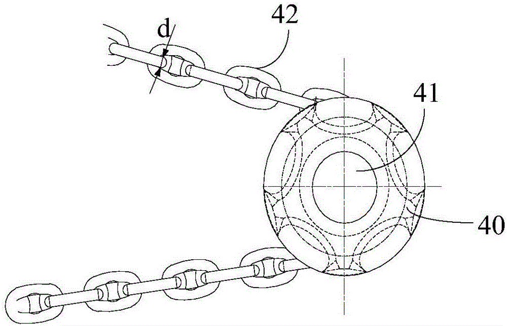 Anchor chain length indicating device