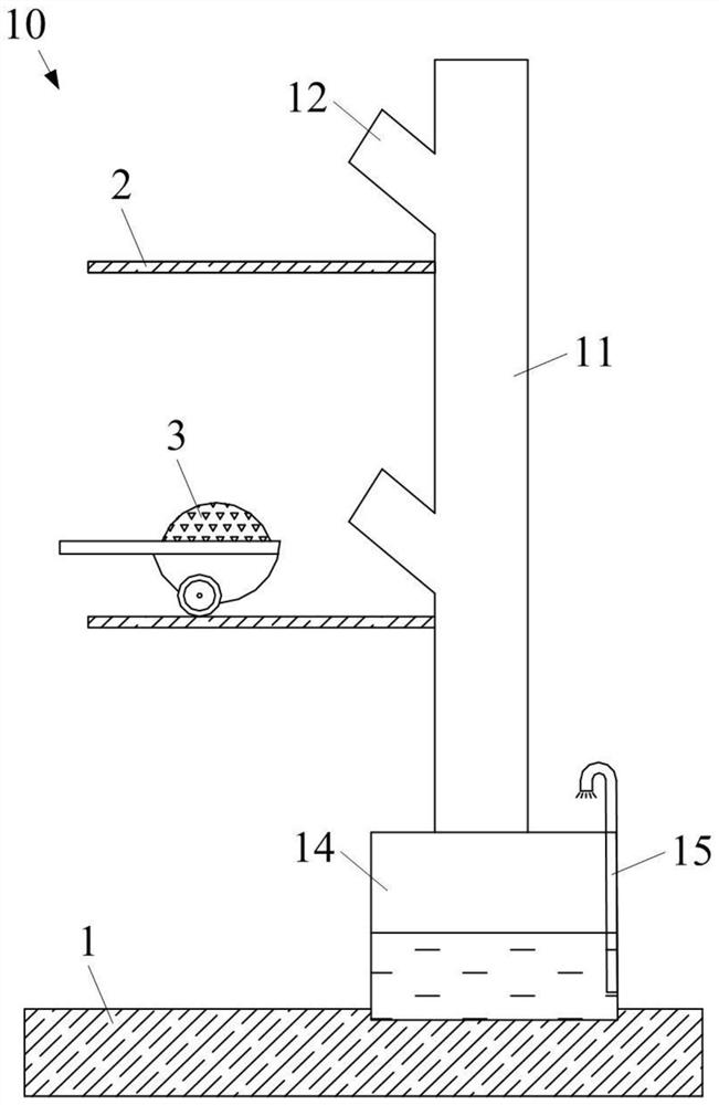 Hydraulic separation vertical transportation system and method for solid waste on construction site