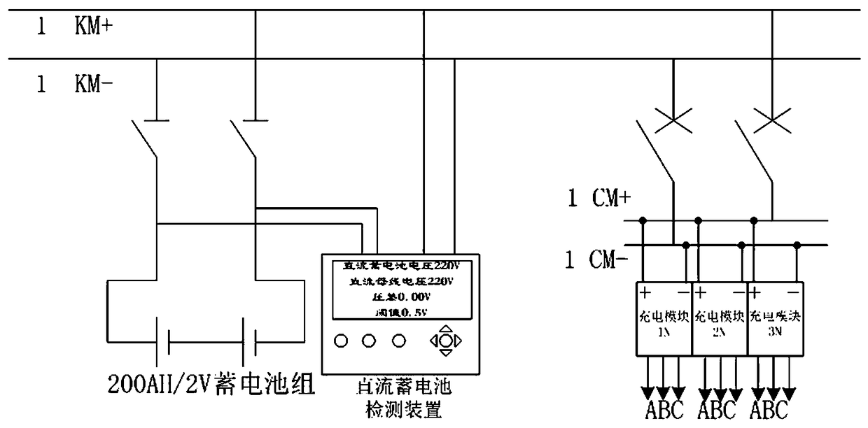 DC storage battery monitoring device