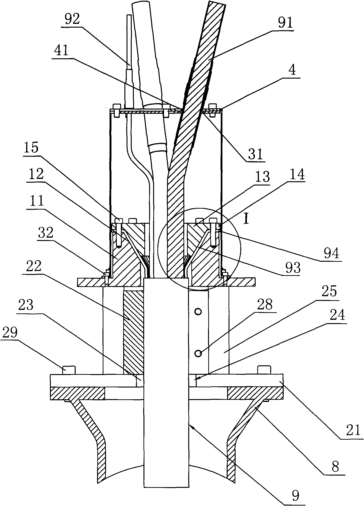 Anchor device of photoelectric composite submarine cable platform anchor device