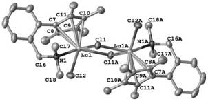 Monocene trivalent transition metal complex containing neutral benzyl heteroatom ligand and use