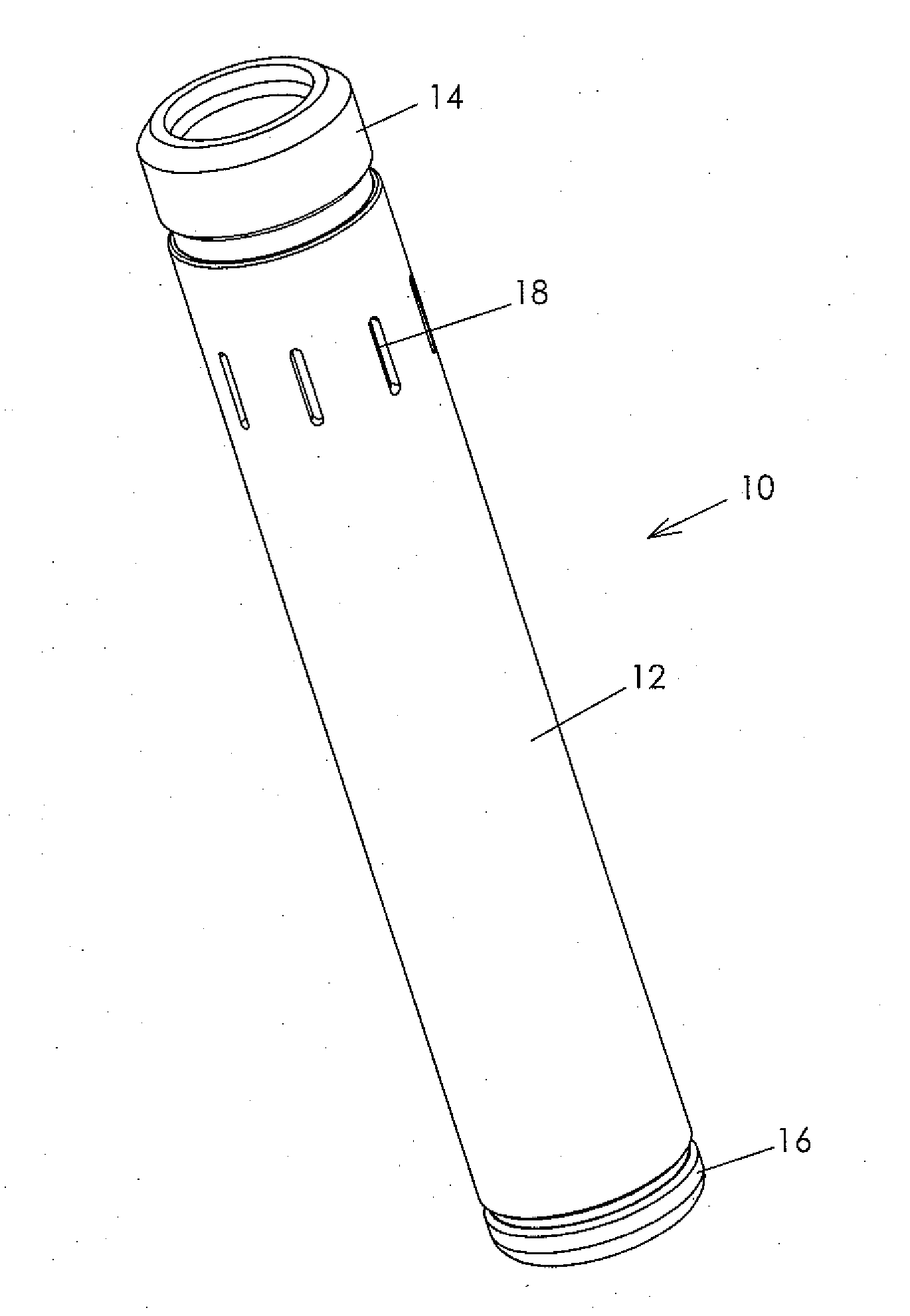 Downhole gas separator and method