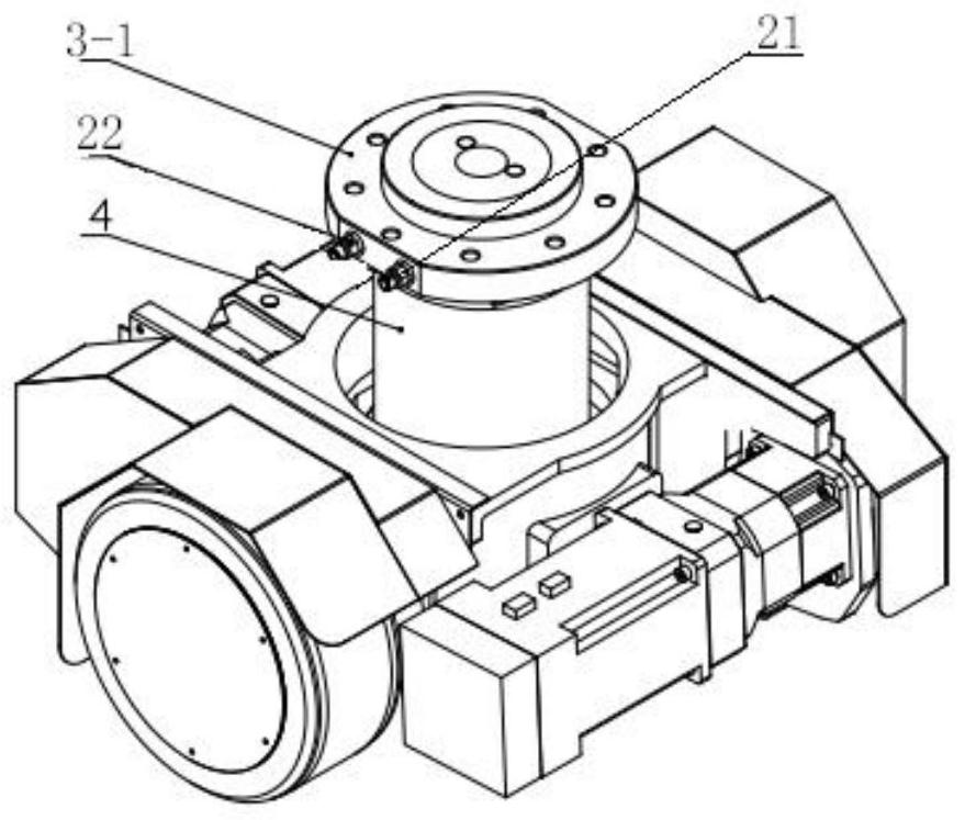 Built-in oil pipe type oil cylinder module for transport vehicle wheel train, wheel train unit and transport vehicle