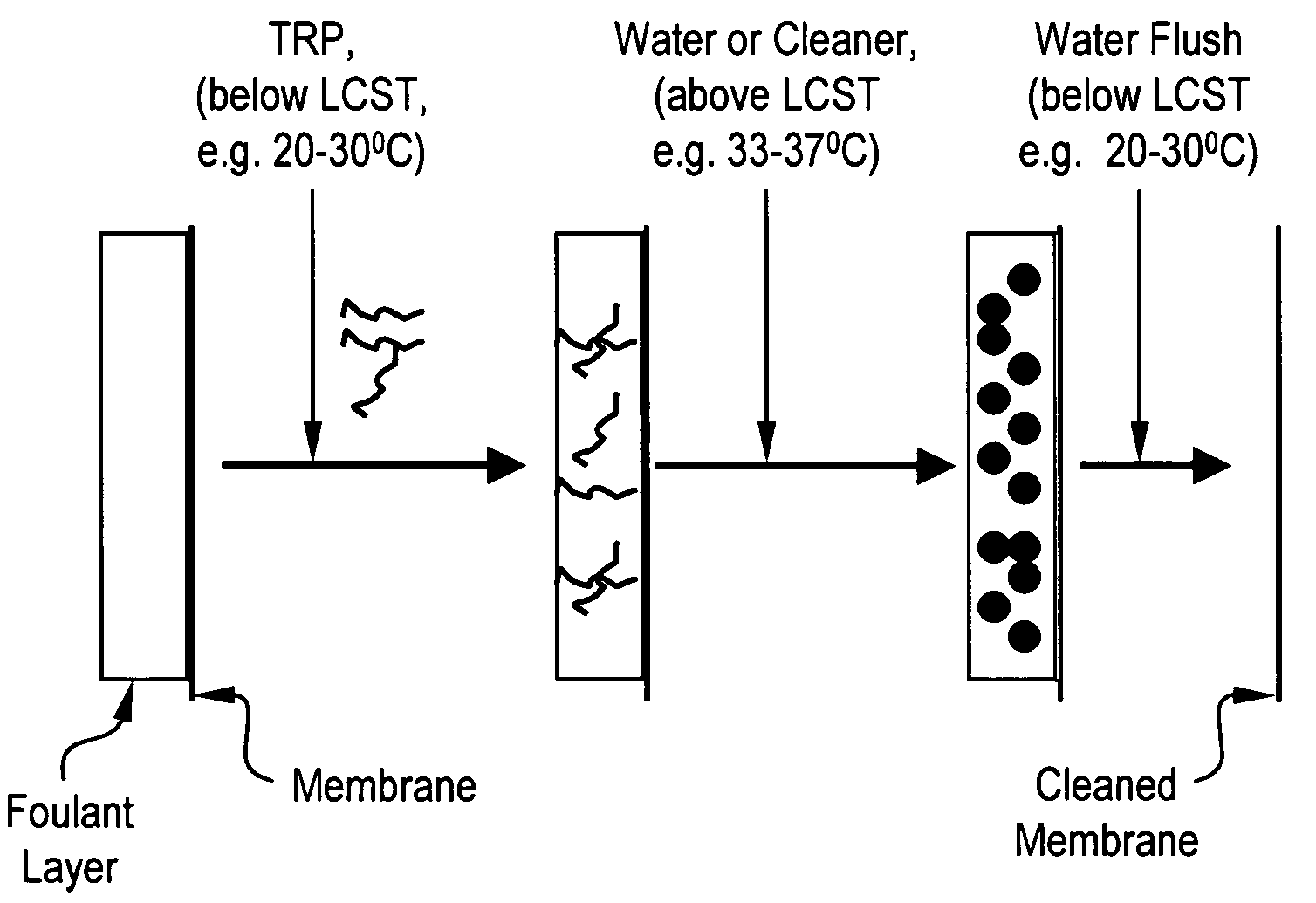 Method of cleaning fouled or scaled membranes