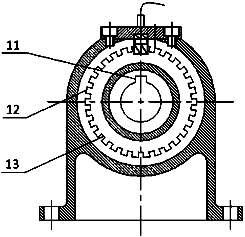 Torque measurement sensor based on phase difference of photoelectric encoder signals and measuring method