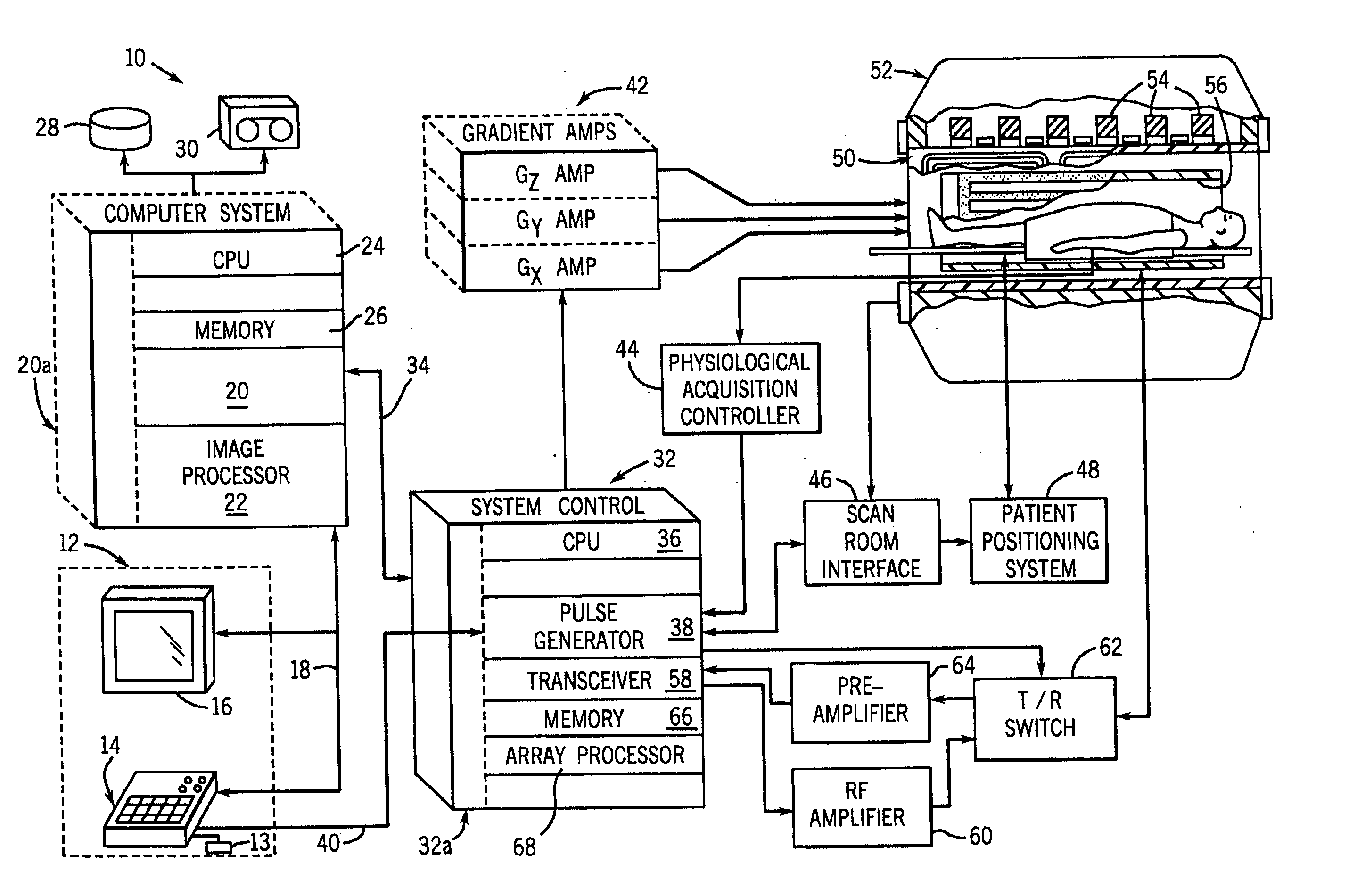 Method and apparatus of echo planar imaging with real-time determination of phase correction coefficients