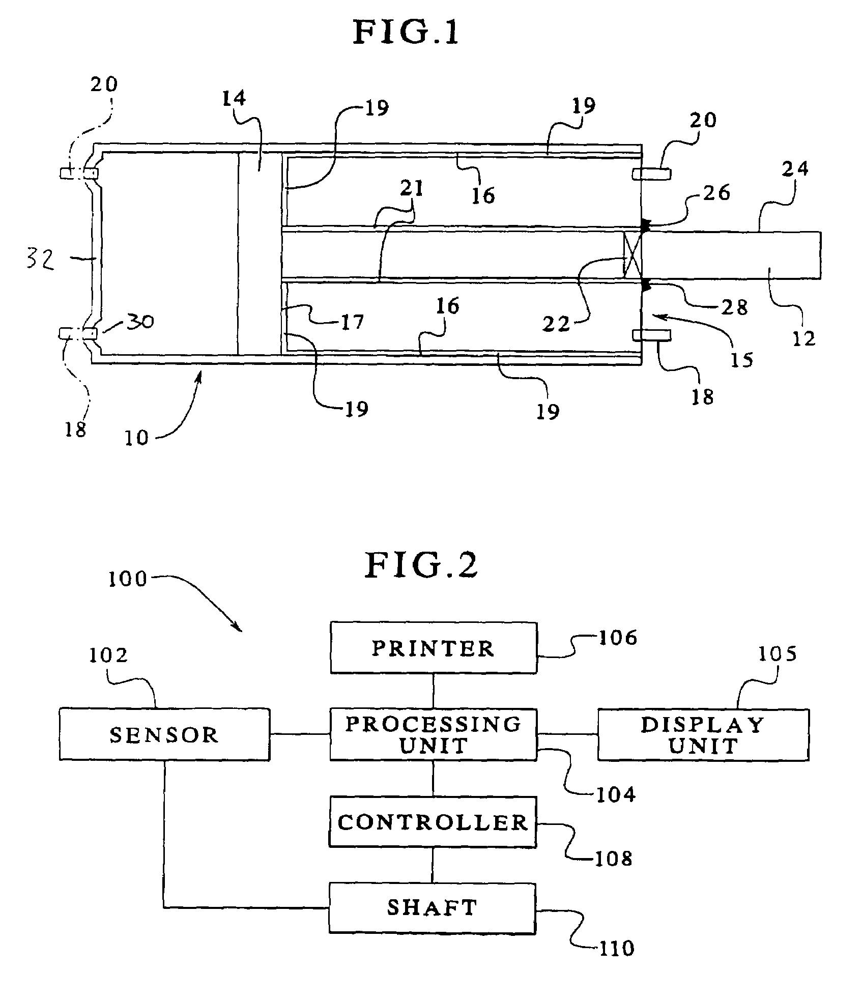 Apparatus, a system and a method for monitoring a position of a shaft element in a cylinder and an apparatus, a system and a method for cleaning of the shaft element