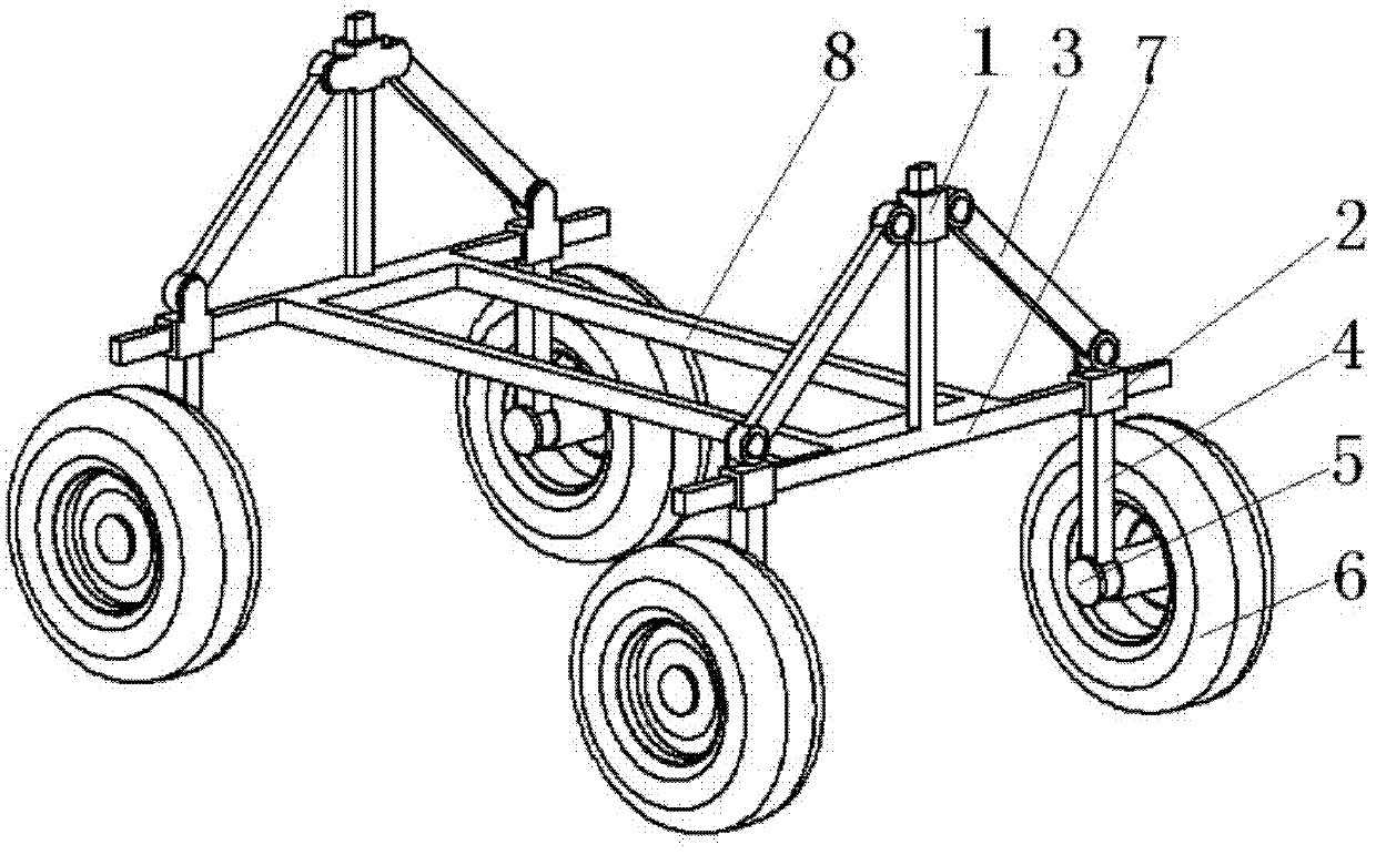 Wheel track adjustable agricultural vehicle chassis