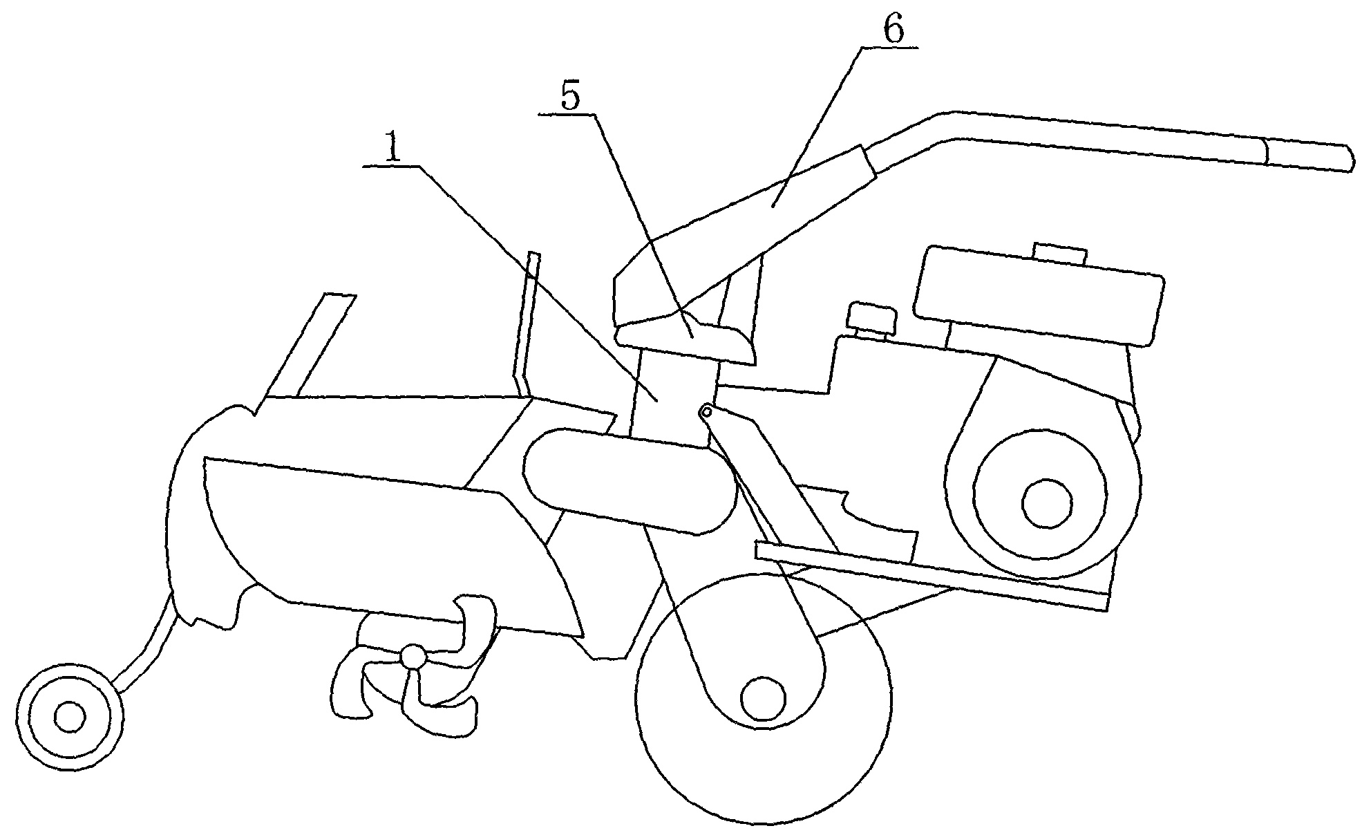 Low-friction steering mechanism of field management machine