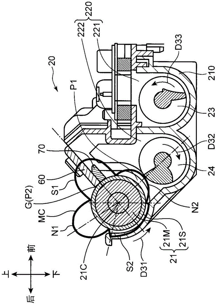 Developing device and image forming device