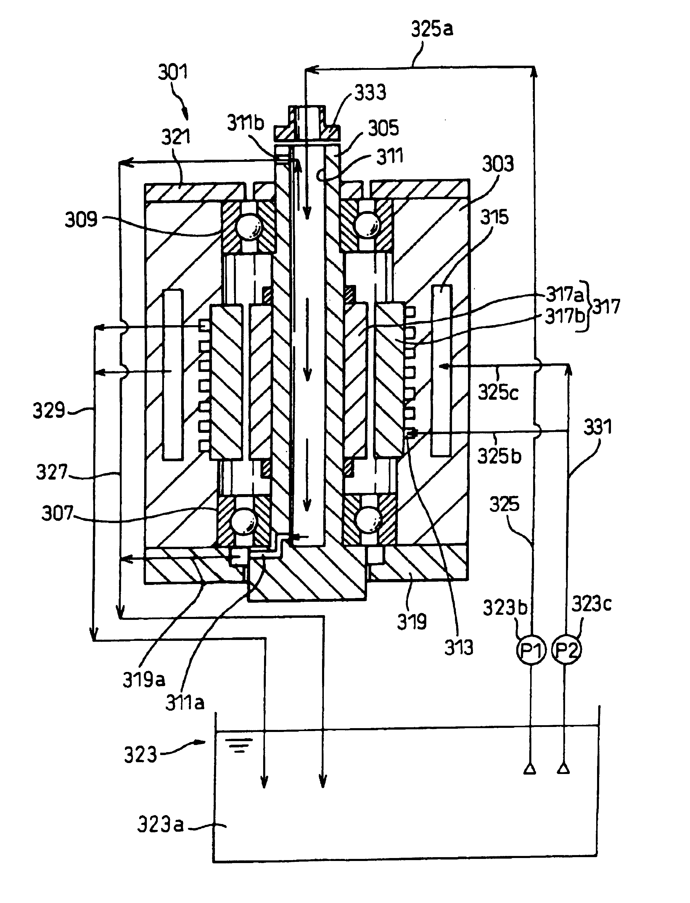 Rotating shaft apparatus