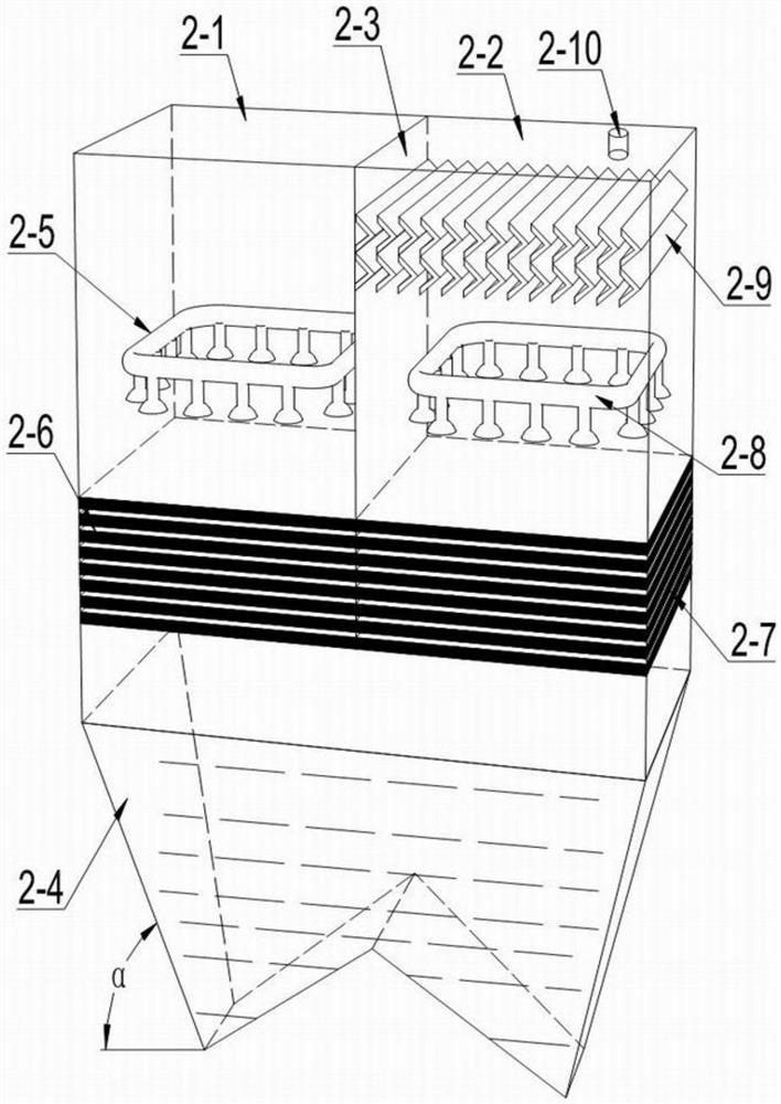 A waste flow type rainwater deep circulation purification device and its purification process