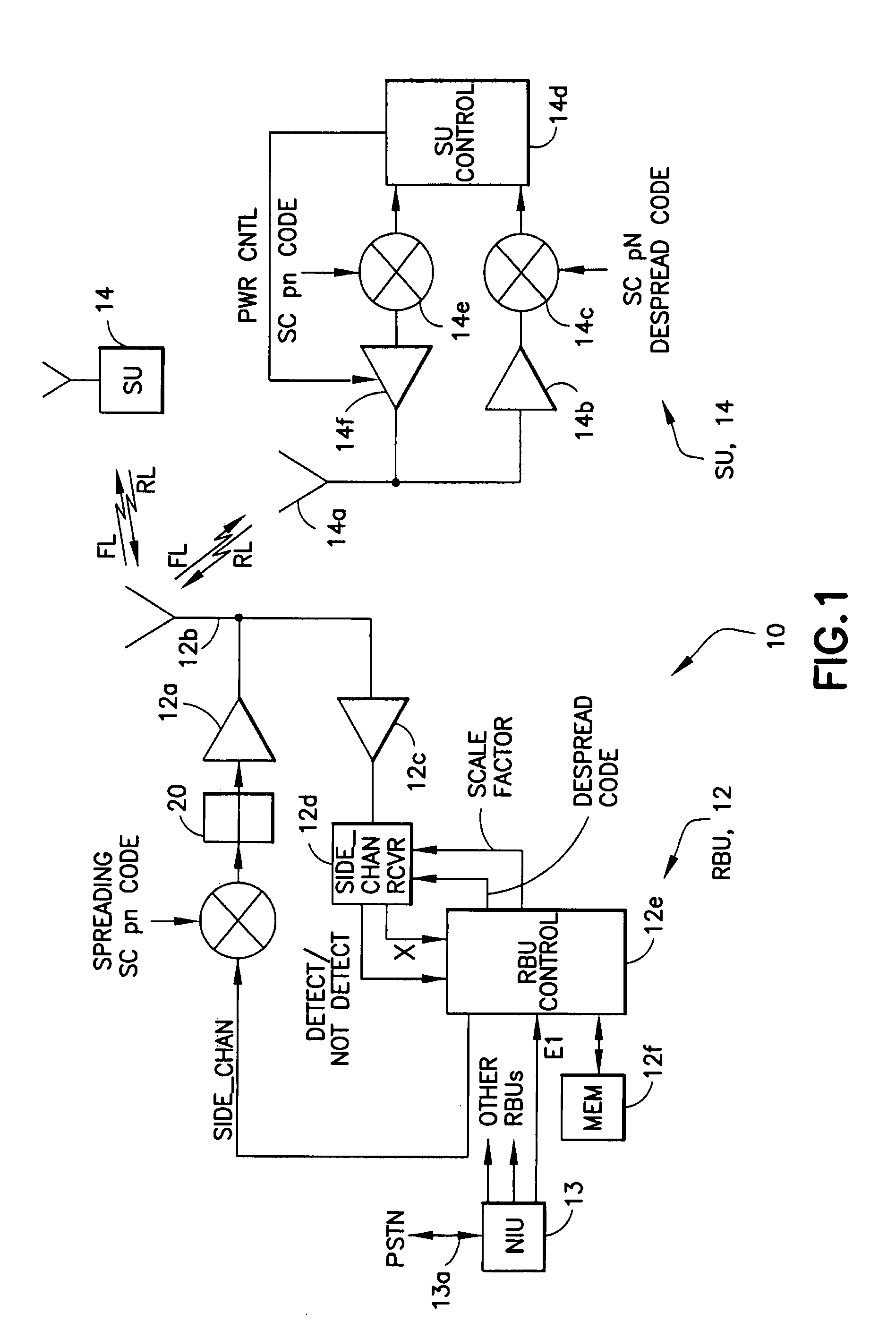 Method and system for baseband amplitude limiting