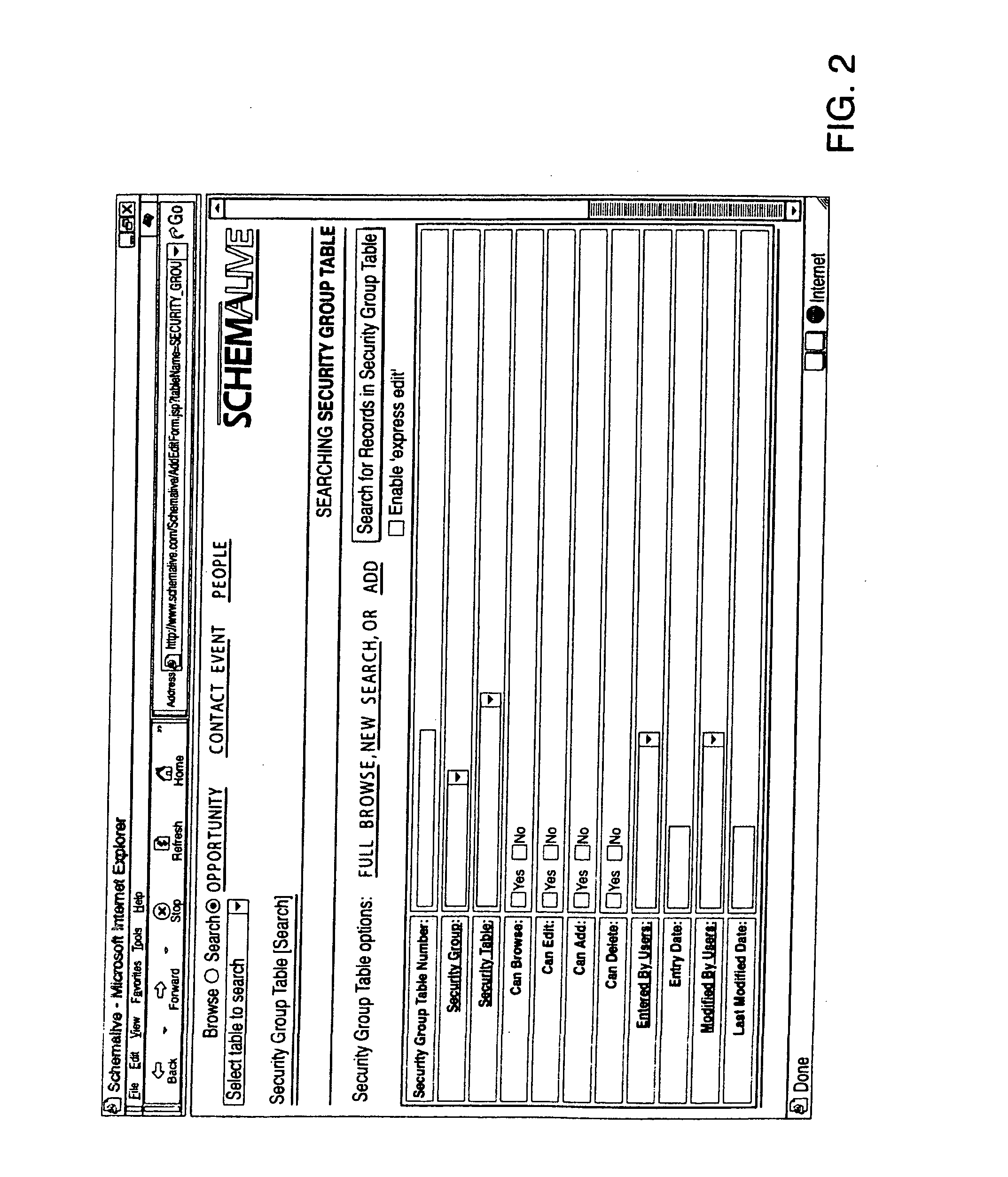System and method for generating automatic user interface for arbitrarily complex or large databases