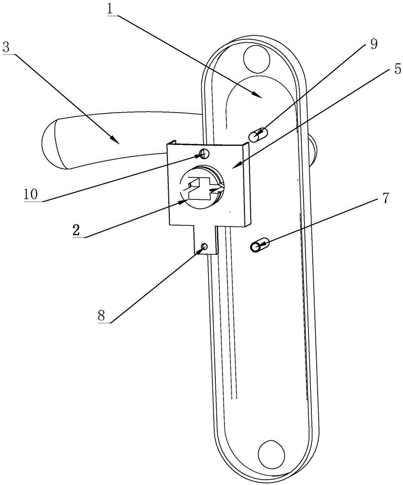 Handle door lock convenient for disassembling lock cylinder