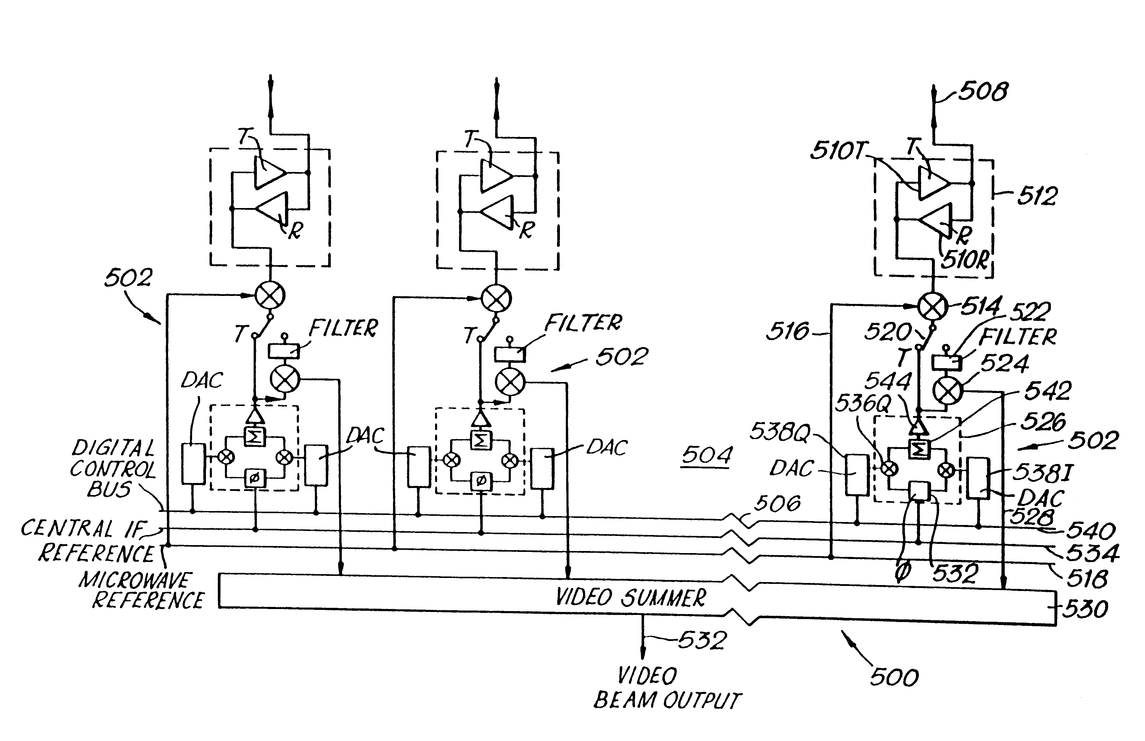 Circuit module for a phased array