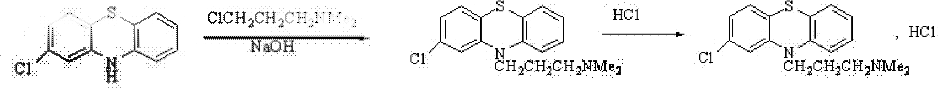 Chlorpromazine hydrochloride synthesis process