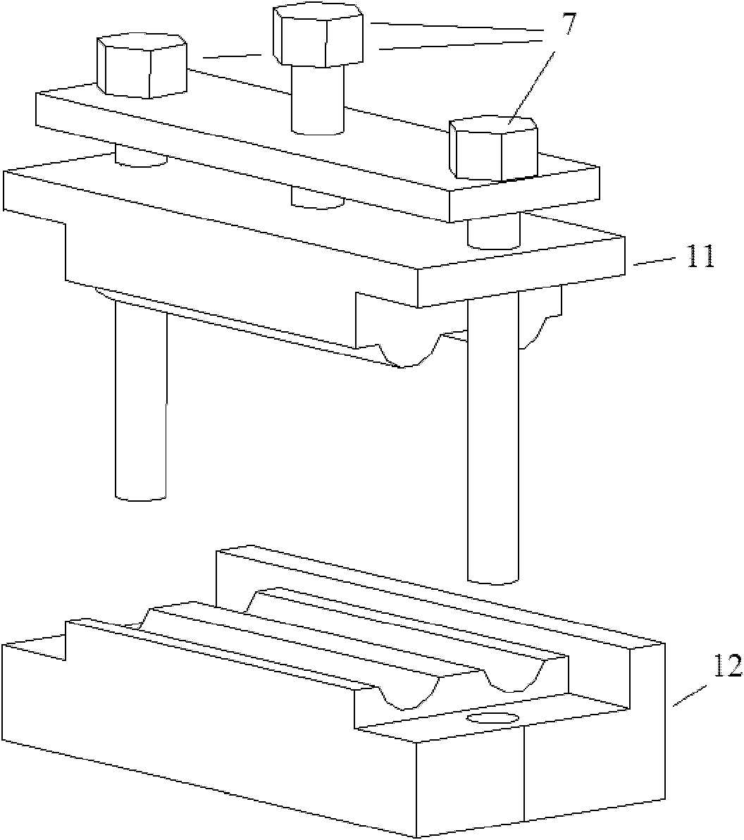 Creep test device and test method thereof