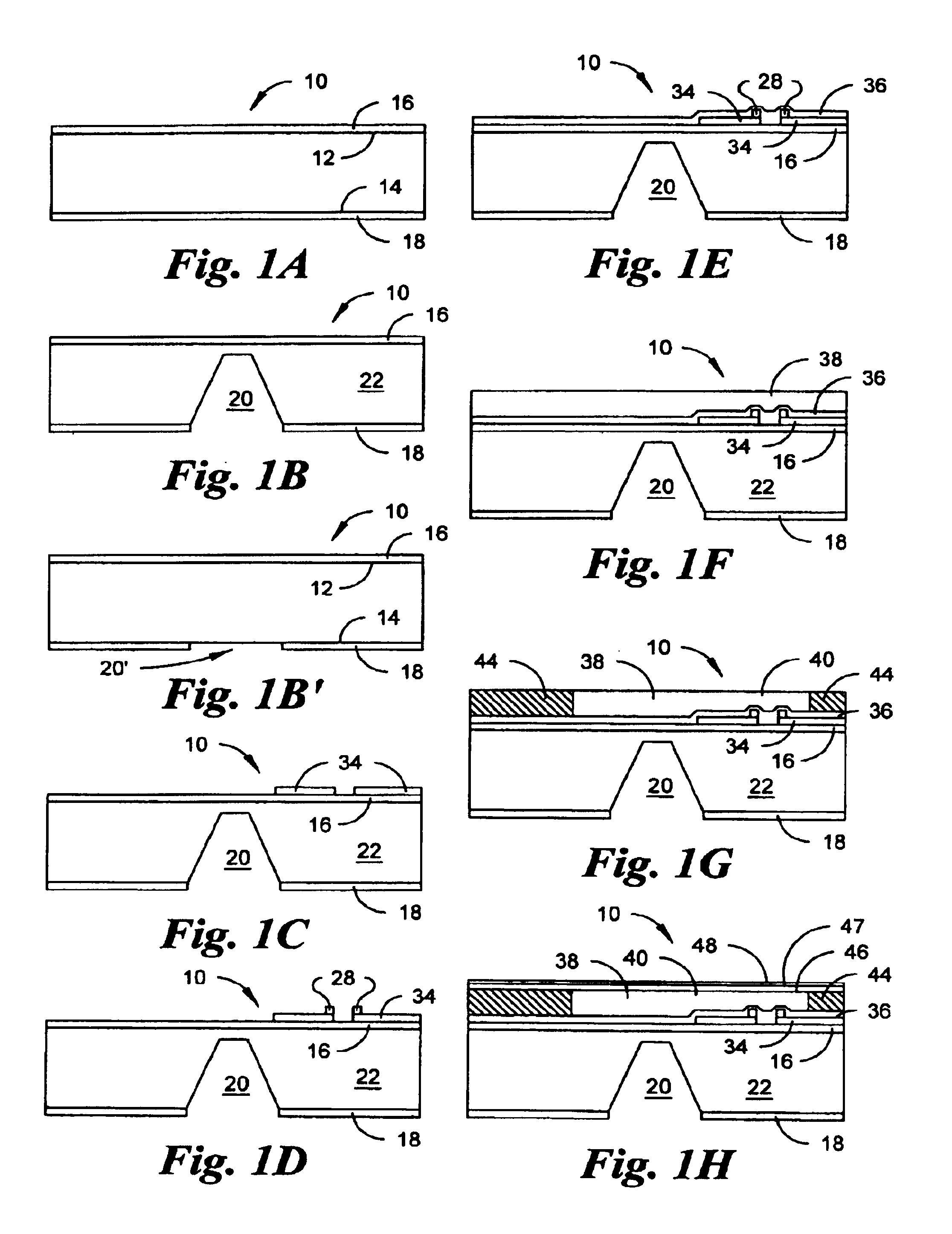Method for fabricating an integrated nozzle plate and multi-level micro-fluidic devices fabricated